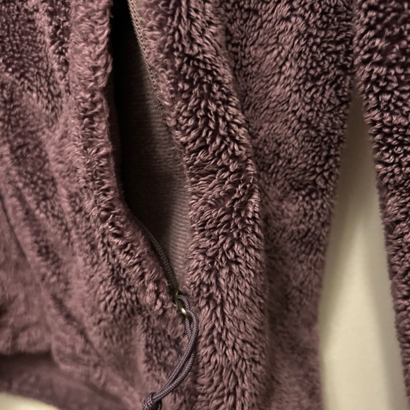 North Face jacket purple fuzzy deep pile full zip - Picture 5 of 12